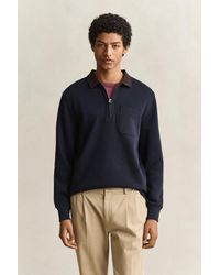 GANT - Half Zip Rugger Evening - Lyst