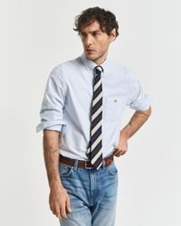 GANT - Regular Fit Banker Stripe Classic Oxford Shirt - Lyst