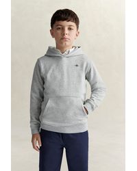 GANT - Teens Shield Hoodie Melange - Lyst