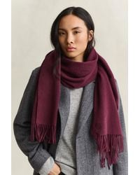 GANT - Woven Wool Scarf - Lyst