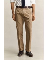 GANT - X Yale Cotton Twill Chinos - Lyst