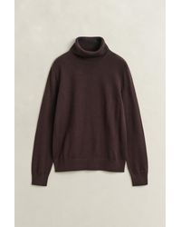 GANT - Extra Fine Merino Wool Turtleneck Sweater Deep - Lyst
