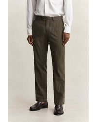 GANT - Pinstriped Suit Pants Rich - Lyst