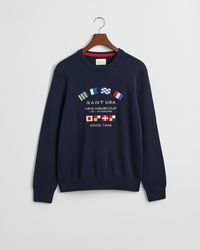 GANT - Nautical Flags Crew Neck Sweater - Lyst
