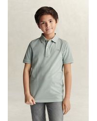 GANT - Teens Shield Piqué Polo Shirt - Lyst
