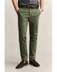 GANT - Slim Fit Smart Chinos - Lyst
