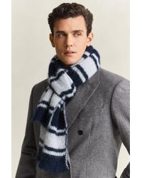 GANT - Striped Mohair Scarf Evening - Lyst