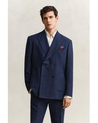 GANT - Seersucker Suit Jacket Mid - Lyst