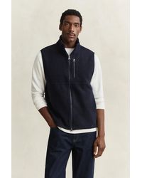 GANT - Fleece Vest Evening - Lyst