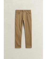 GANT - Regular Fit Twill Jeans Light Taupe - Lyst