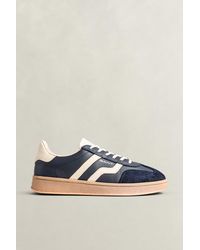 GANT - Cuzima Suede Leather Sneakers Marine - Lyst