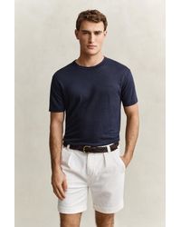 GANT - Linen T-Shirt Evening - Lyst