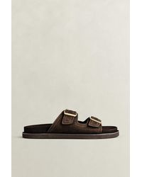 GANT - Fairfro Suede Sandals Dark - Lyst