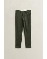 GANT - Slim Fit Classic Chinos Dark Moss - Lyst