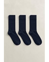 GANT - 3-Pack Soft Cotton Socks - Lyst