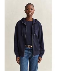 GANT - Shield Zip Hoodie - Lyst