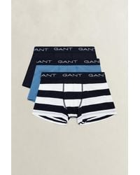 GANT - Teens Teen Boys 3-Pack Stripe Boxer Briefs Evening - Lyst