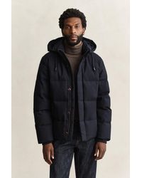 GANT - Flannel Down Jacket Evening - Lyst