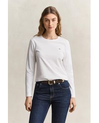 GANT - Shield Long Sleeve T-Shirt - Lyst