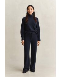 GANT - Wool Cashmere Blend Pants Evening - Lyst