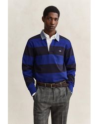 GANT - Chambray Collar Striped Heavy Rugger - Lyst
