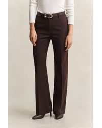 GANT - Slim Flared Slacks Deep - Lyst