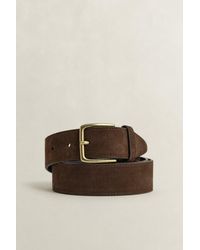 GANT - Suede Belt - Lyst