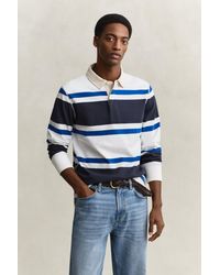 GANT - Block Striped Rugger Evening - Lyst