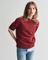 GANT - Shield Crew Neck Sweatshirt () - Lyst