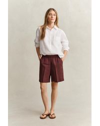 GANT - Linen Blend Shorts - Lyst