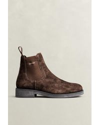 GANT - Prepdale Suede Chelsea Boots Weathered - Lyst
