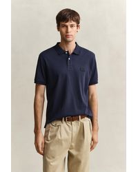 GANT - Interlock Polo Shirt Evening - Lyst