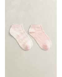 GANT - 2-Pack Striped & Solid Ankle Socks - Lyst