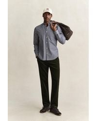 GANT - Regular Corduroy Chinos Dark Moss - Lyst