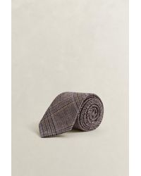 GANT - Glen Check Tie Light Taupe - Lyst