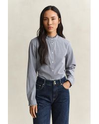 GANT - Frill Collar Blouse Classic - Lyst
