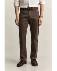 GANT - Regular Fit Twill Jeans - Lyst