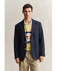 GANT - Club Blazer Dark Raw - Lyst