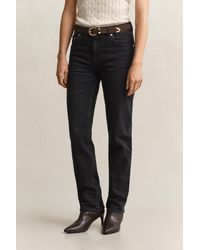 GANT - Straight Leg Stretch Jeans Worn In - Lyst