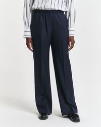 GANT - Wool Blend Pull-On Pants - Lyst