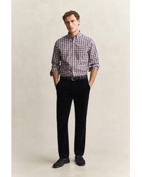 GANT - Regular Corduroy Chinos Evening - Lyst