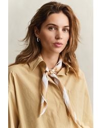 GANT - Monogram Silk Scarf - Lyst
