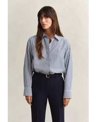 GANT - Striped Poplin Shirt Rich - Lyst