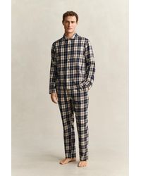GANT - Checked Pajama Set Evening - Lyst