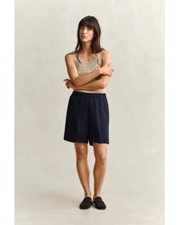 GANT - Linen Blend Shorts Evening - Lyst