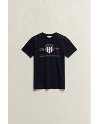 GANT - Teens Archive Shield T-Shirt Evening - Lyst