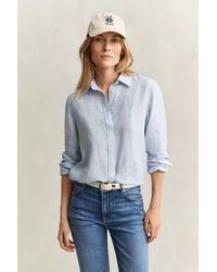 GANT - Regular Fit Linen Shirt - Lyst