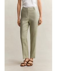 GANT - Tailored Linen Stretch Pants - Lyst