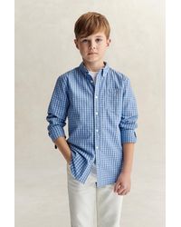 GANT - Teens Teen Boys Gingham Poplin Shirt - Lyst