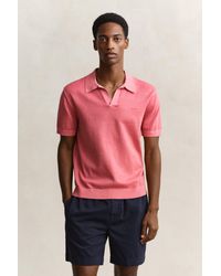 GANT - Sunfaded Polo Sweater - Lyst